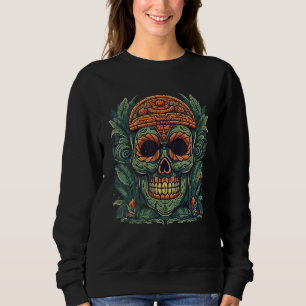 Hawaii Skull Tiki Mask Tropical Hawaiian Men Women Sweatshirt