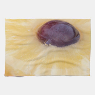 Hawaii slices with pineapple and grape macro tea towel