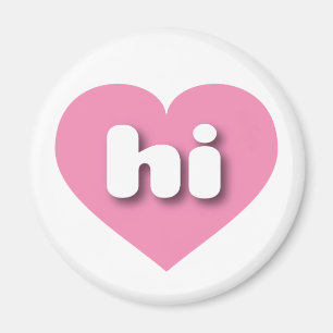 Hawaii Solid Pink Heart - love Magnet