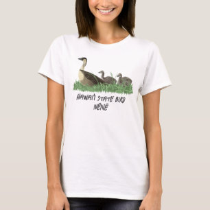 Hawaii State Bird Nene Goose Family T-Shirt