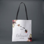 Hawaii State Destination Rustic Wedding Monogram Tote Bag<br><div class="desc">Hawaii State Wedding Destination Rustic Country Chic with White Barn Wood & Marsala Burgundy Watercolor Floral Arrangements & Boho Feathers Wedding Tote Bags with MOVEABLE HEART LOCATION just click the customise further link to position your heart ~ Check my shop to see the entire wedding suite for this design!</div>