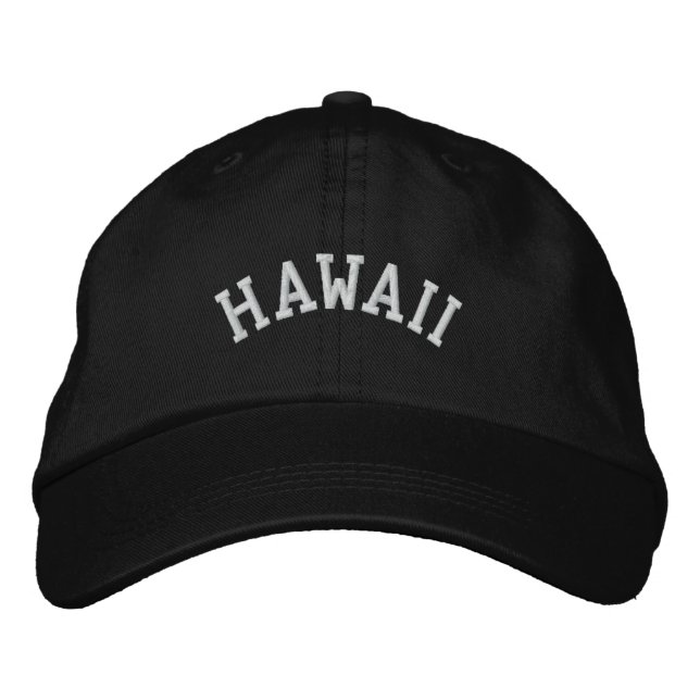 Hawaii State Embroidered Embroidered Hat (Front)