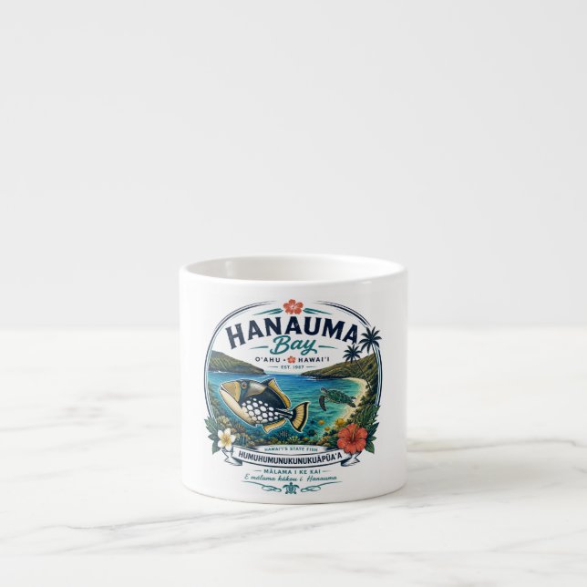 Hawaii State Fish Espresso Cup (Front)