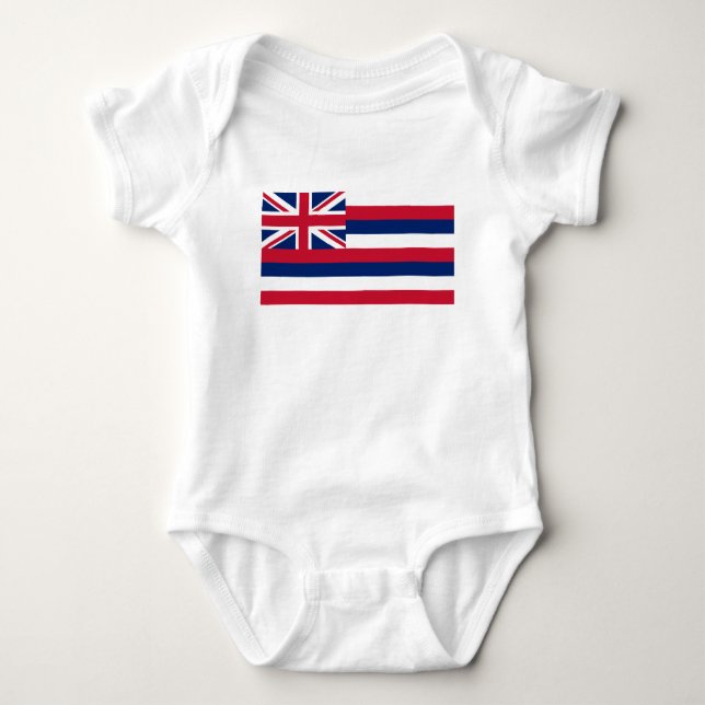 Hawaii State Flag Baby Bodysuit (Front)
