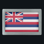 Hawaii State Flag Belt Buckle<br><div class="desc">Patriotic Hawaii state flag.</div>