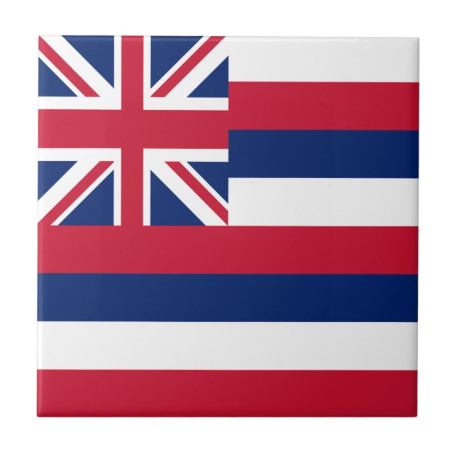 Hawaii State Flag Ceramic Tile (Front)