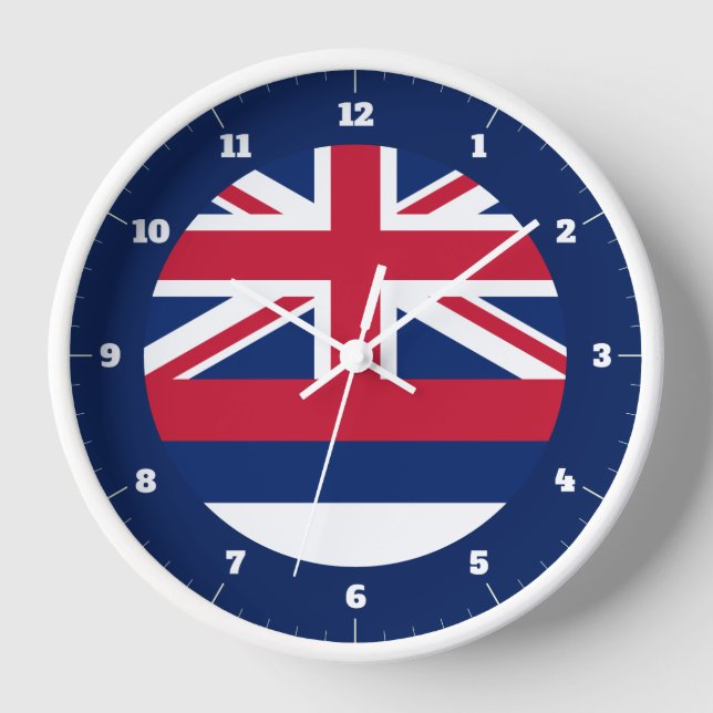 HAWAII STATE FLAG CLOCK (Front)