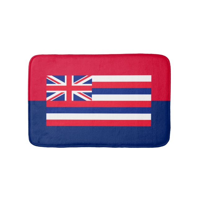 Hawaii State Flag Design Bath Mat (Front)