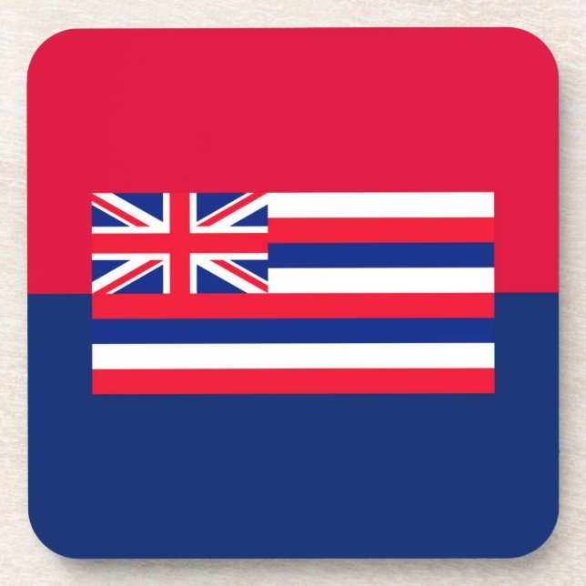 Hawaii State Flag Design Coaster (Front)
