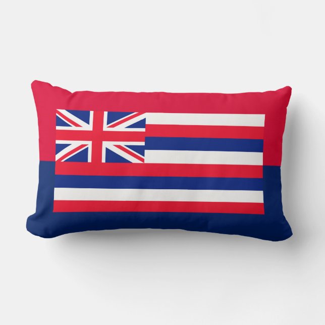 Hawaii State Flag Design Lumbar Cushion (Front)
