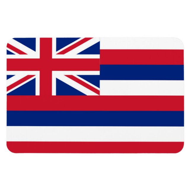 Hawaii state flag magnet (Horizontal)