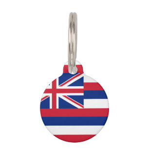 Hawaii State Flag Pet Tag