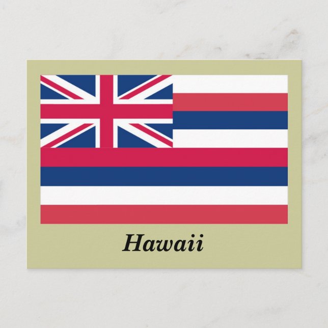 Hawaii State Flag Postcard (Front)