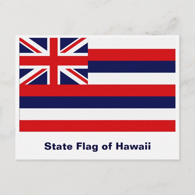 Hawaii State Flag Postcard (Front)