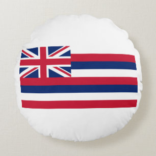 Hawaii State Flag Round Cushion