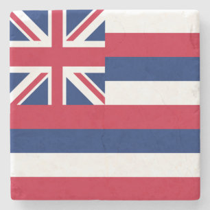 Hawaii State Flag Stone Coaster