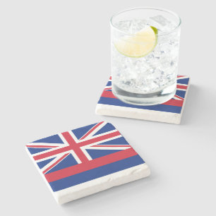 Hawaii State Flag Stone Coaster