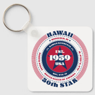 Hawaii State Keychain