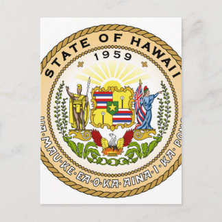 Hawaii State Seal Postcard