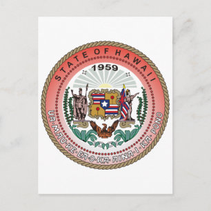 Hawaii State Seal Postcard