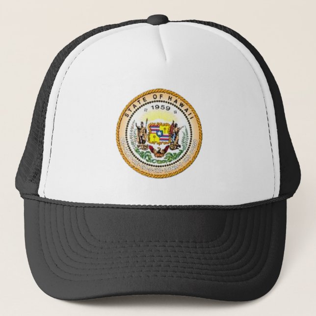 Hawaii State Seal Trucker Hat (Front)
