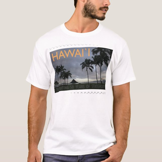 Hawaii Statehood 50th anniversary T-Shirt (Front)