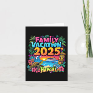 Hawaii Summer Matching Trip Family Vacation 2025 V Card