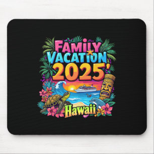 Hawaii Summer Matching Trip Family Vacation 2025 V Mouse Pad