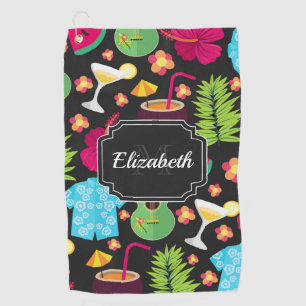 Hawaii Summer Pattern Golf Towel