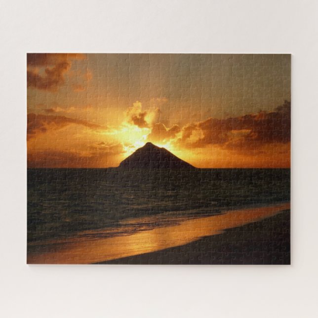 Hawaii sunrise at the beach jigsaw puzzle (Horizontal)