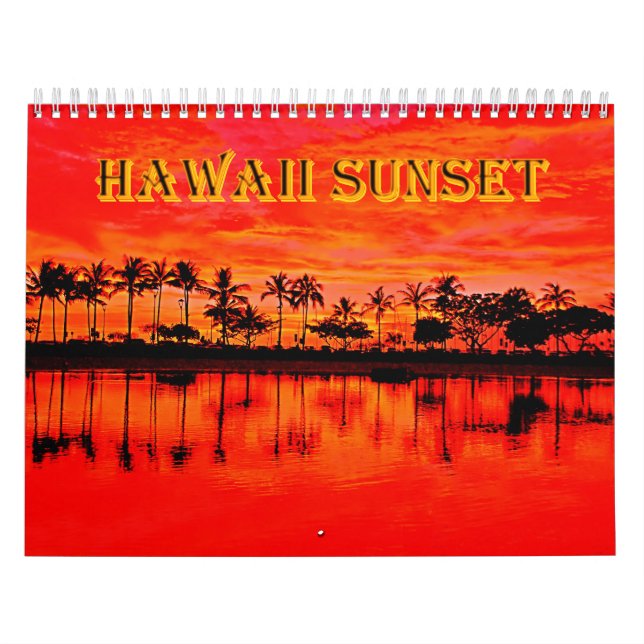 hawaii sunset calendar (Cover)