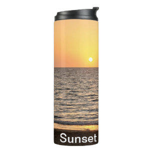 Hawaii Sunset Customisable Photograph Thermal Tumbler