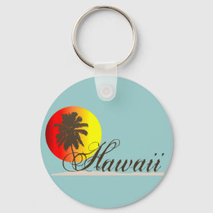 Hawaii Sunset Souvenir Key Ring