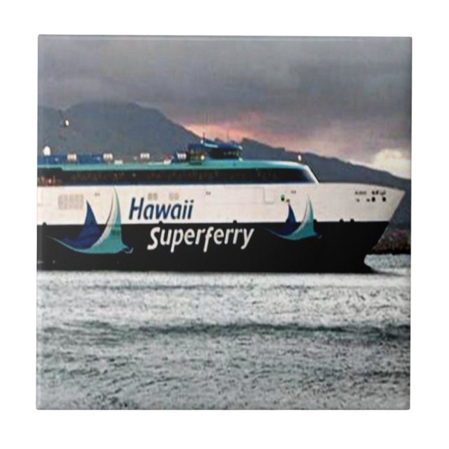 Hawaii Superferry Ceramic Tile (Front)