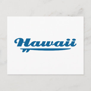 Hawaii surfboard postcard