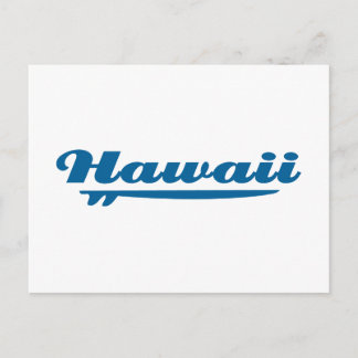 Hawaii surfboard postcard