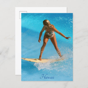 Hawaii Surfer Postcard