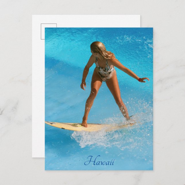 Hawaii Surfer Postcard (Front/Back)