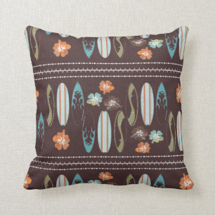 hawaii surfers throw pillow] cushion