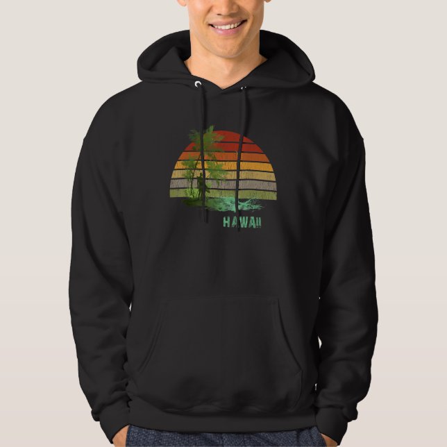 Hawaii Surfing 4 Hoodie (Front)