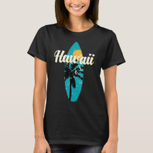 Hawaii Surfing Aloha Vintage Retro Surfboard Beach T-Shirt