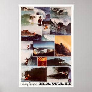 Hawaii Surfing Art Surfer Photo Hawaiian Print