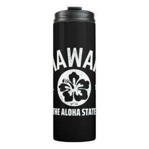 Hawaii The Aloha State Vintage State Graphic Thermal Tumbler