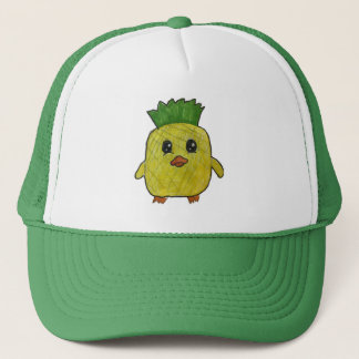 Hawaii the Pineapple Duck Trucker Hat