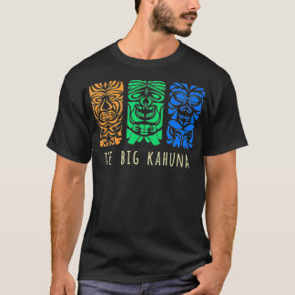 Hawaii Tiki Polynesian Big Kahuna Surfer Retro Haw T-Shirt