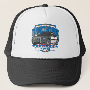 Hawaii To Protect and Serve Police Car Trucker Hat