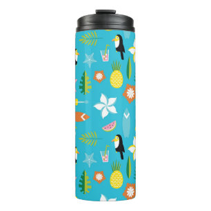 Hawaii Toucan Surf Vintage Thermal Tumbler