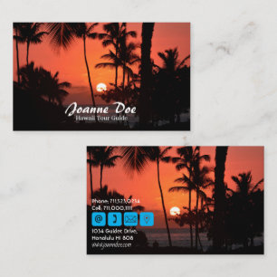Hawaii Tour Guide Business Card