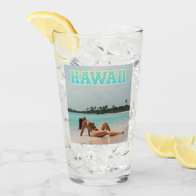 Hawaii Travel  Pint Glass (Front Ice)