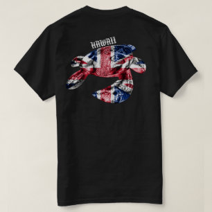 Hawaii Tribal Honu HIFlag T-Shirt